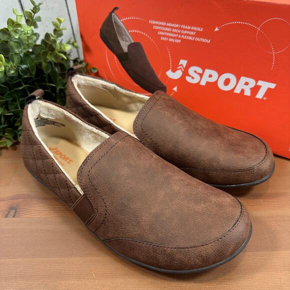 J Sport Women's Lisa Casual Brown Slip On Shoes Size 7.5 - Picture 2 of 8